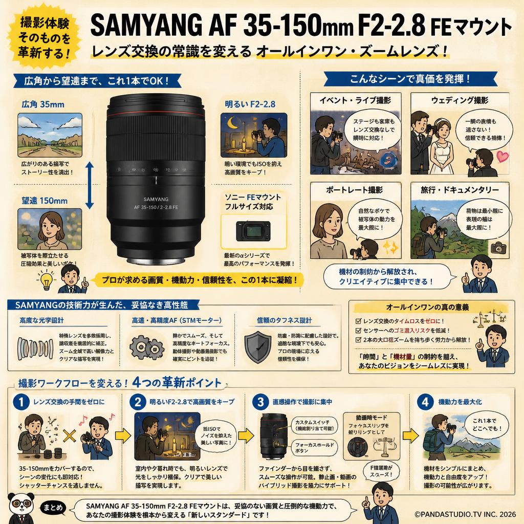 SAMYANG AF 35-150mm F2-2.8  FEマウント 概要