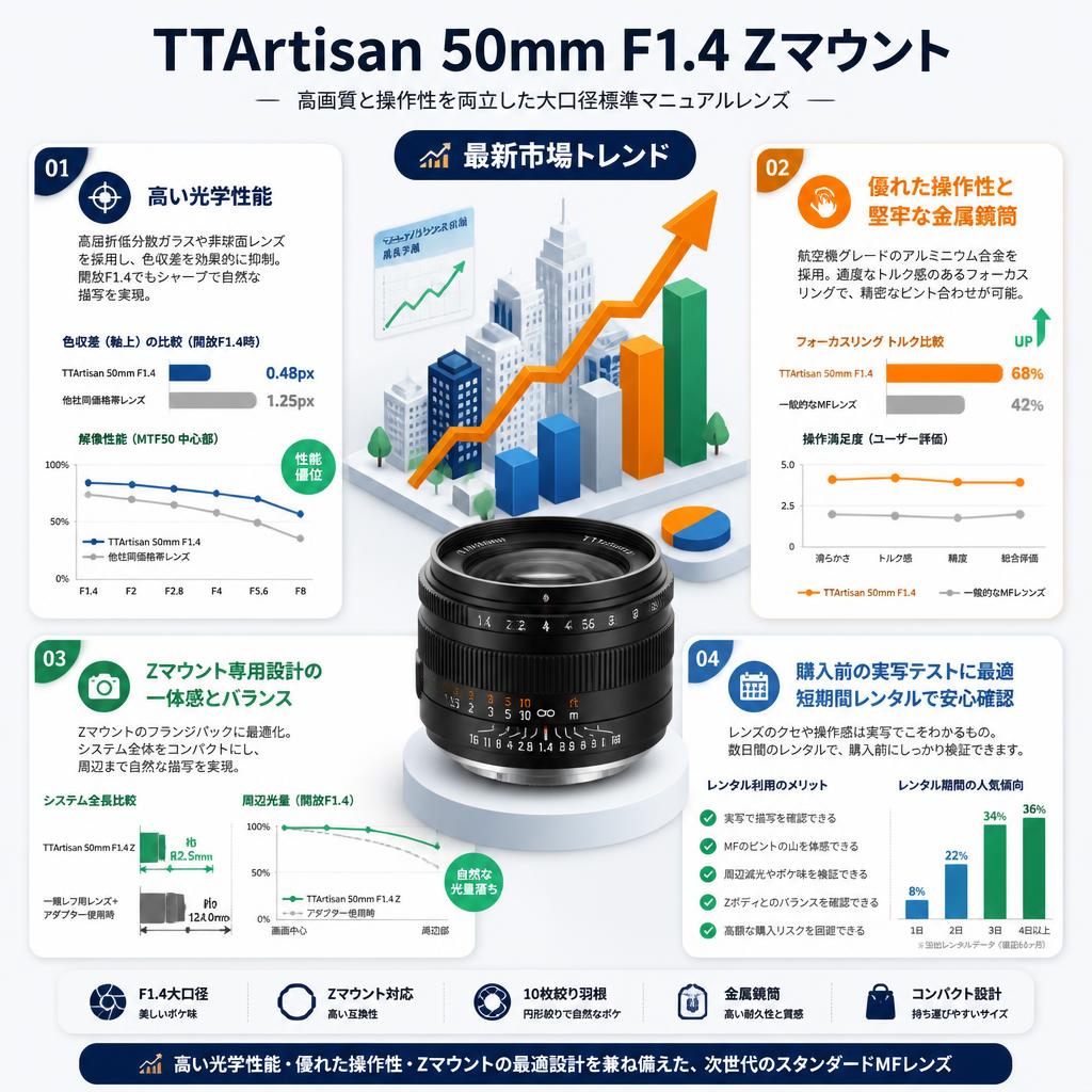 TTArtisan 50mm F1.4 Zマウント セールスポイント