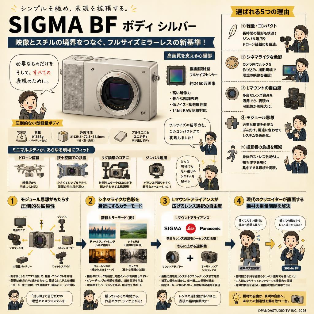 SIGMA BF  ボディ シルバー 概要