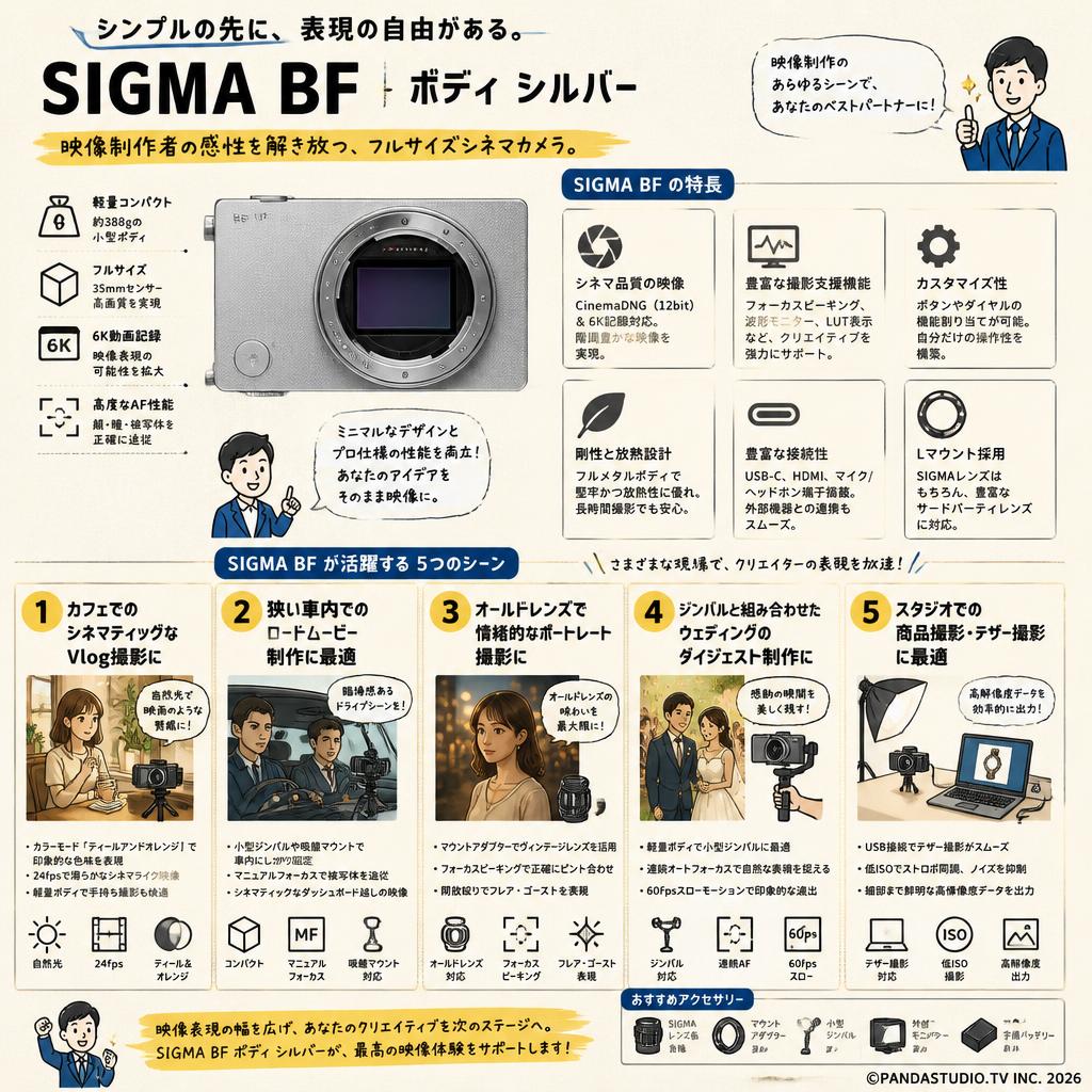 SIGMA BF  ボディ シルバー 用途