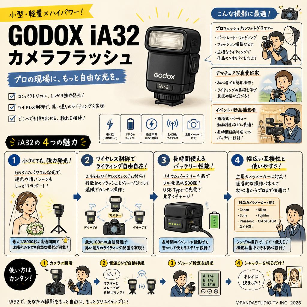 GODOX iA32 カメラフラッシュ おもな対象のお客様