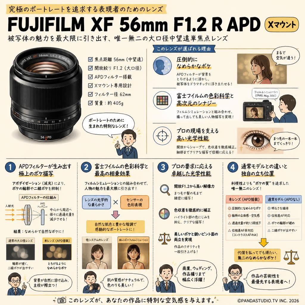 FUJIFILM XF 56mm F1.2 R APD Xマウント 概要