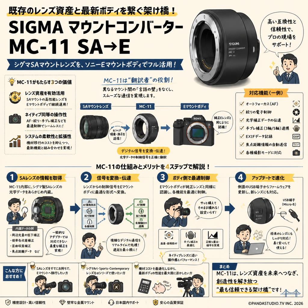 SIGMA マウントコンバーター MC-11 SA→E 概要
