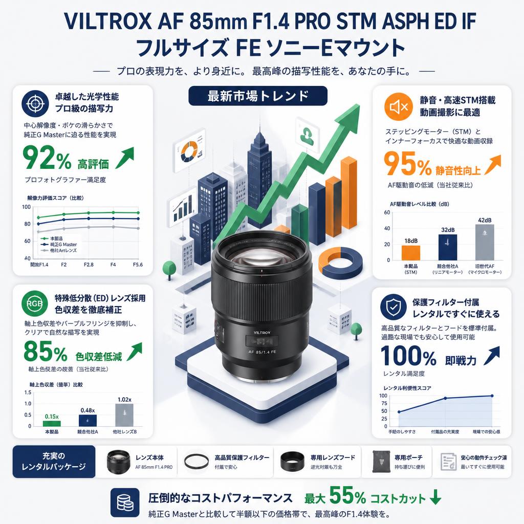 VILTROX AF 85mm F1.4 PRO STM ASPH ED IF フルサイズ FE ソニーEマウント セールスポイント