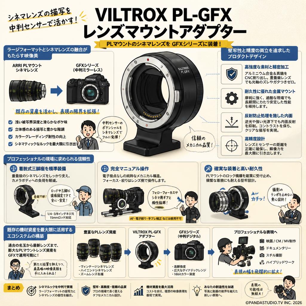 Viltrox PL-GFX レンズマウントアダプター 概要