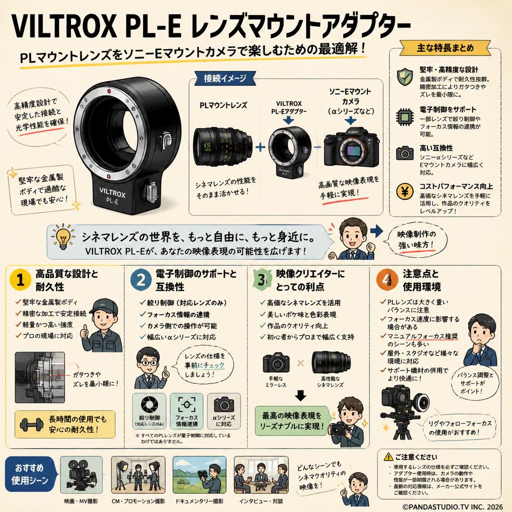 Viltrox PL-E レンズマウントアダプター 概要