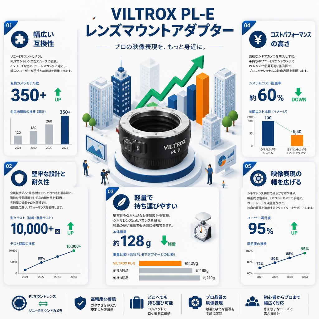 Viltrox PL-E レンズマウントアダプター セールスポイント