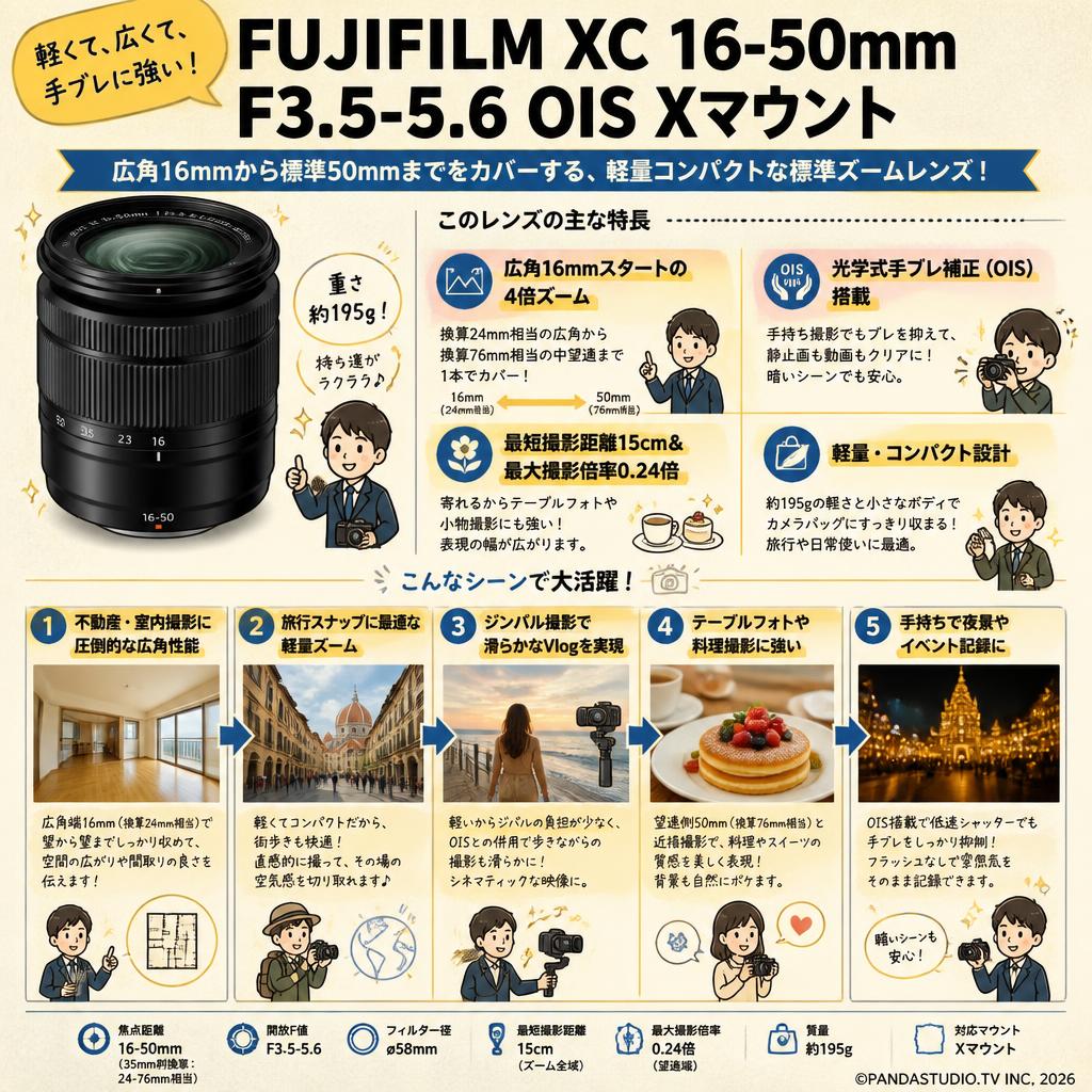 FUJIFILM XC 16-50mm F3.5-5.6 OIS Xマウント 用途
