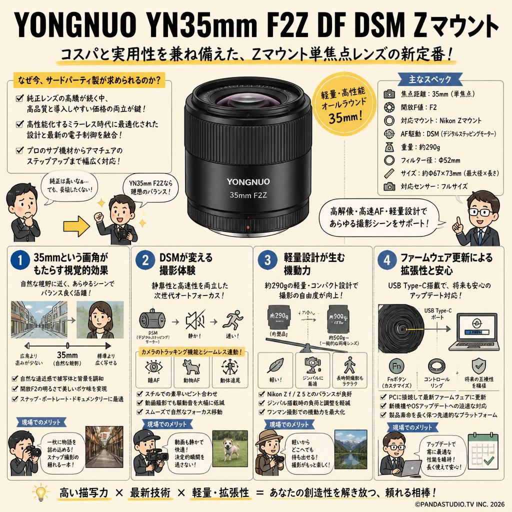 YONGNUO YN35mm F2Z DF DSM Zマウント 概要