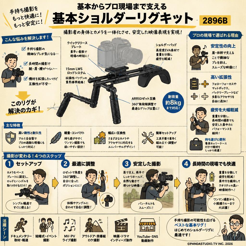 SmallRig Basic Shoulder Rig Kit 2896B 概要