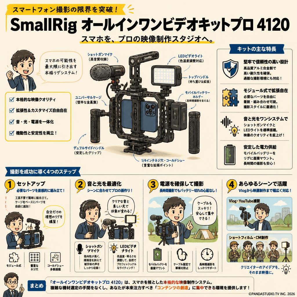 SmallRig オールインワンビデオキットプロ 4120 概要