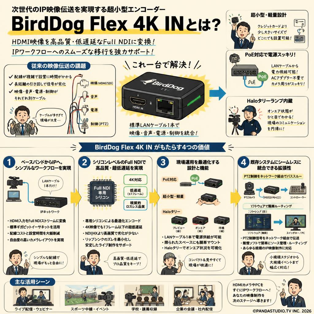 BirdDog Flex 4K IN 概要