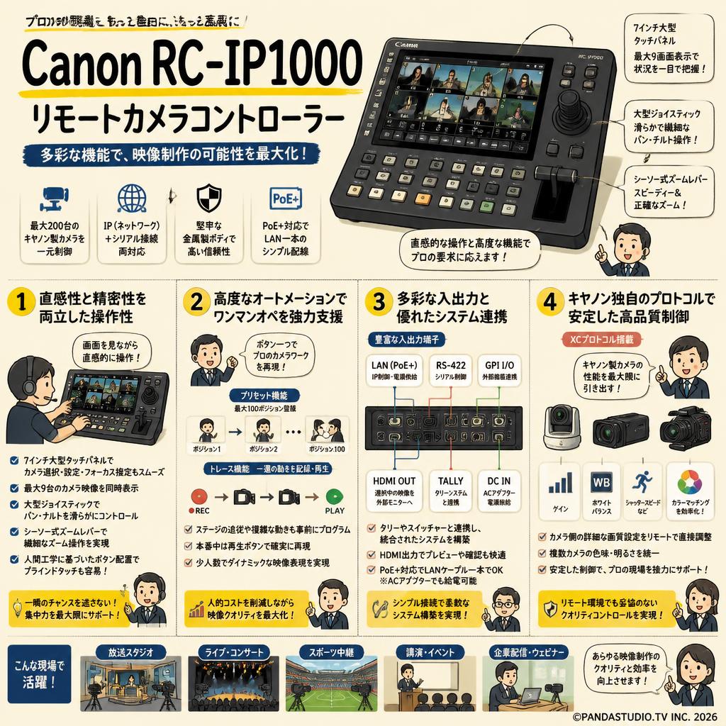 Canon RC-IP1000 リモートカメラコントローラー 概要