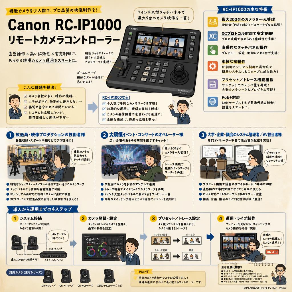 Canon RC-IP1000 リモートカメラコントローラー おもな対象のお客様