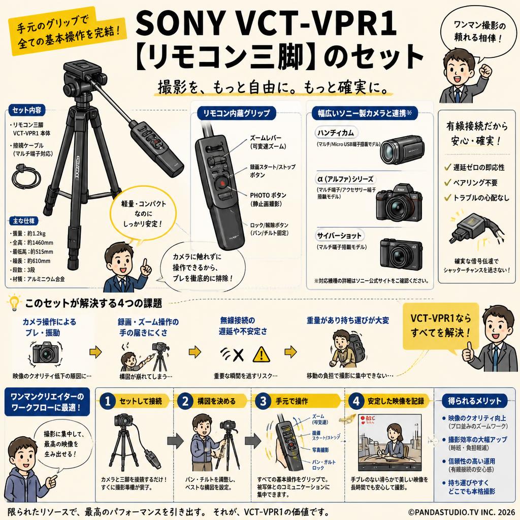 SONY VCT-VPR1 [リモコン三脚]のセット 概要