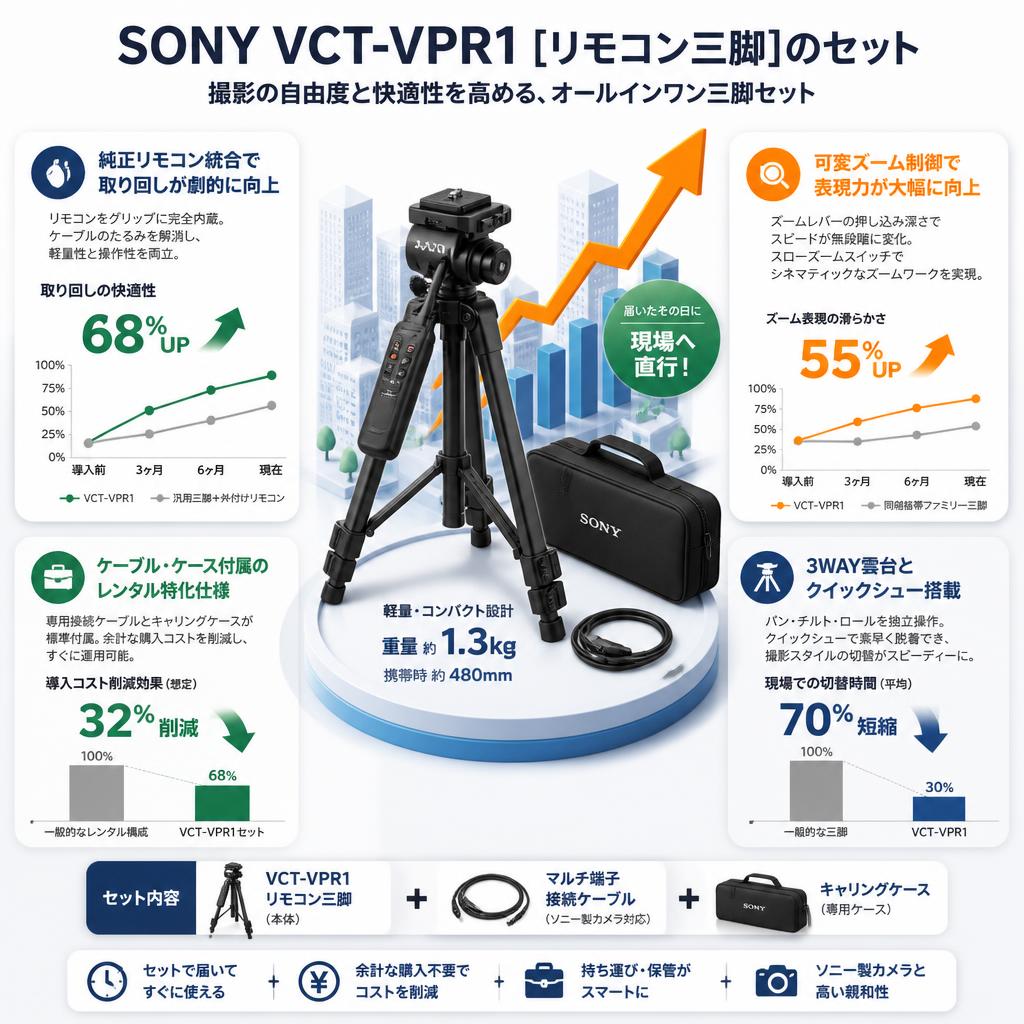 SONY VCT-VPR1 [リモコン三脚]のセット セールスポイント