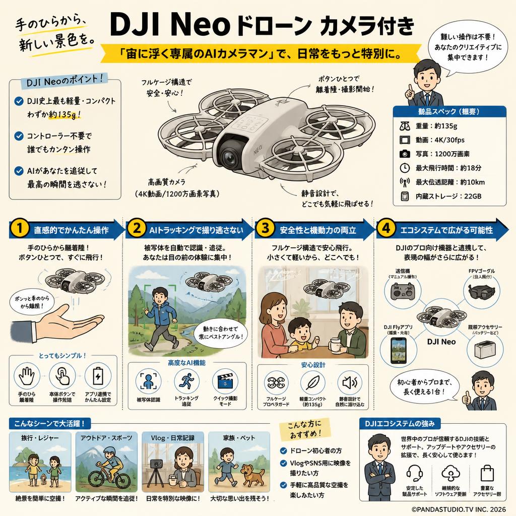 DJI Neo ドローン カメラ付き 概要