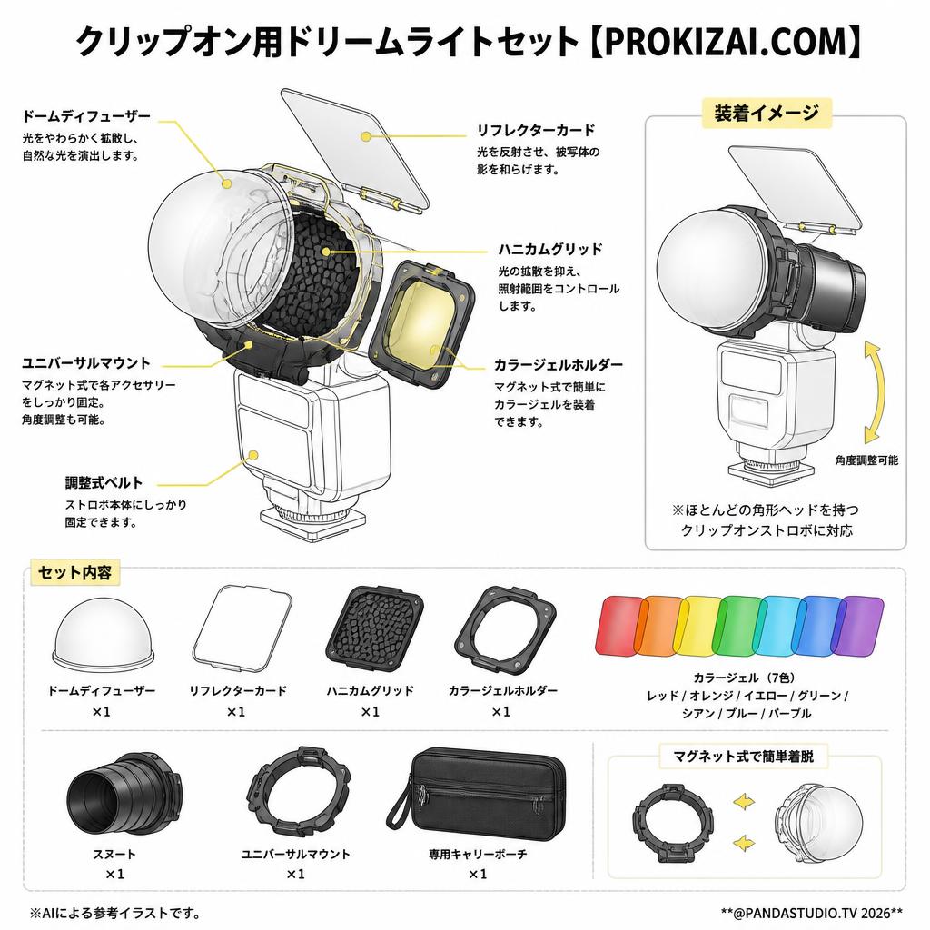 クリップオン用ドリームライトセット【PROKIZAI.COM】 スペック