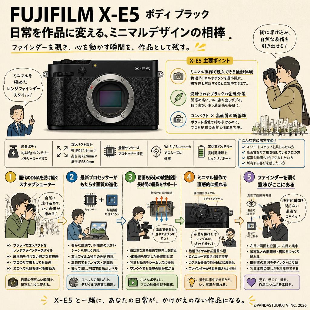 FUJIFILM X-E5 ボディ ブラック 概要