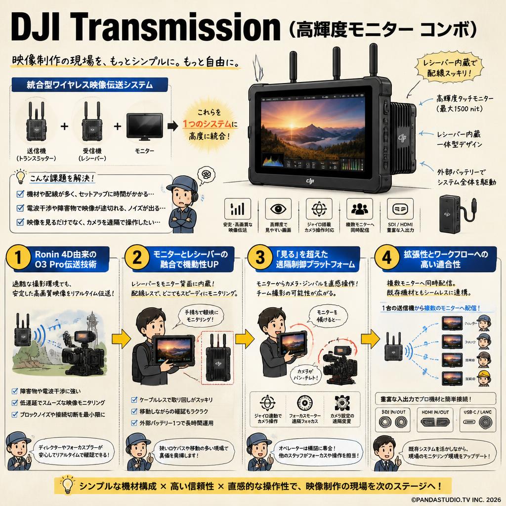 DJI Transmission（高輝度モニター コンボ） 概要