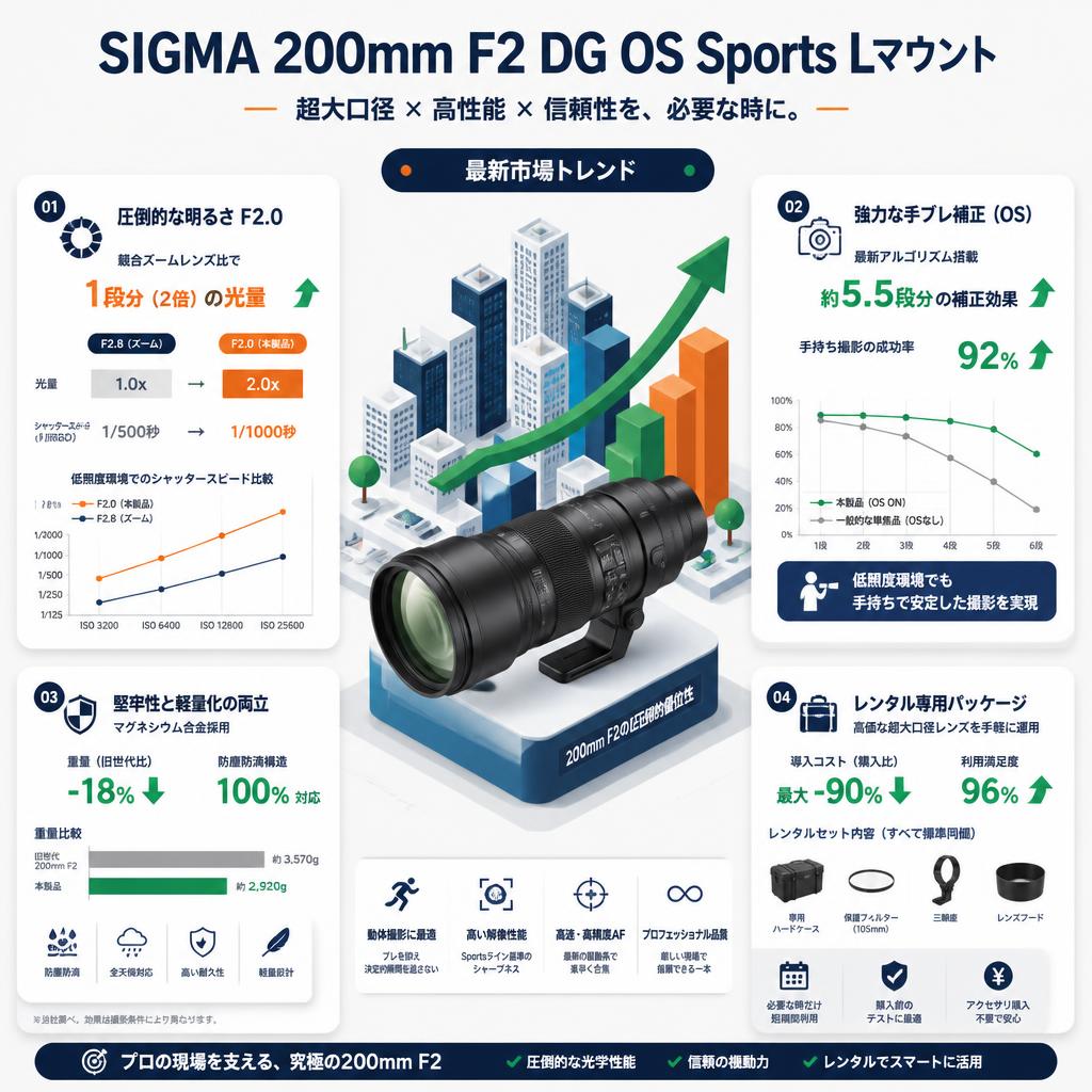 SIGMA 200mm F2 DG OS Sports Lマウント セールスポイント