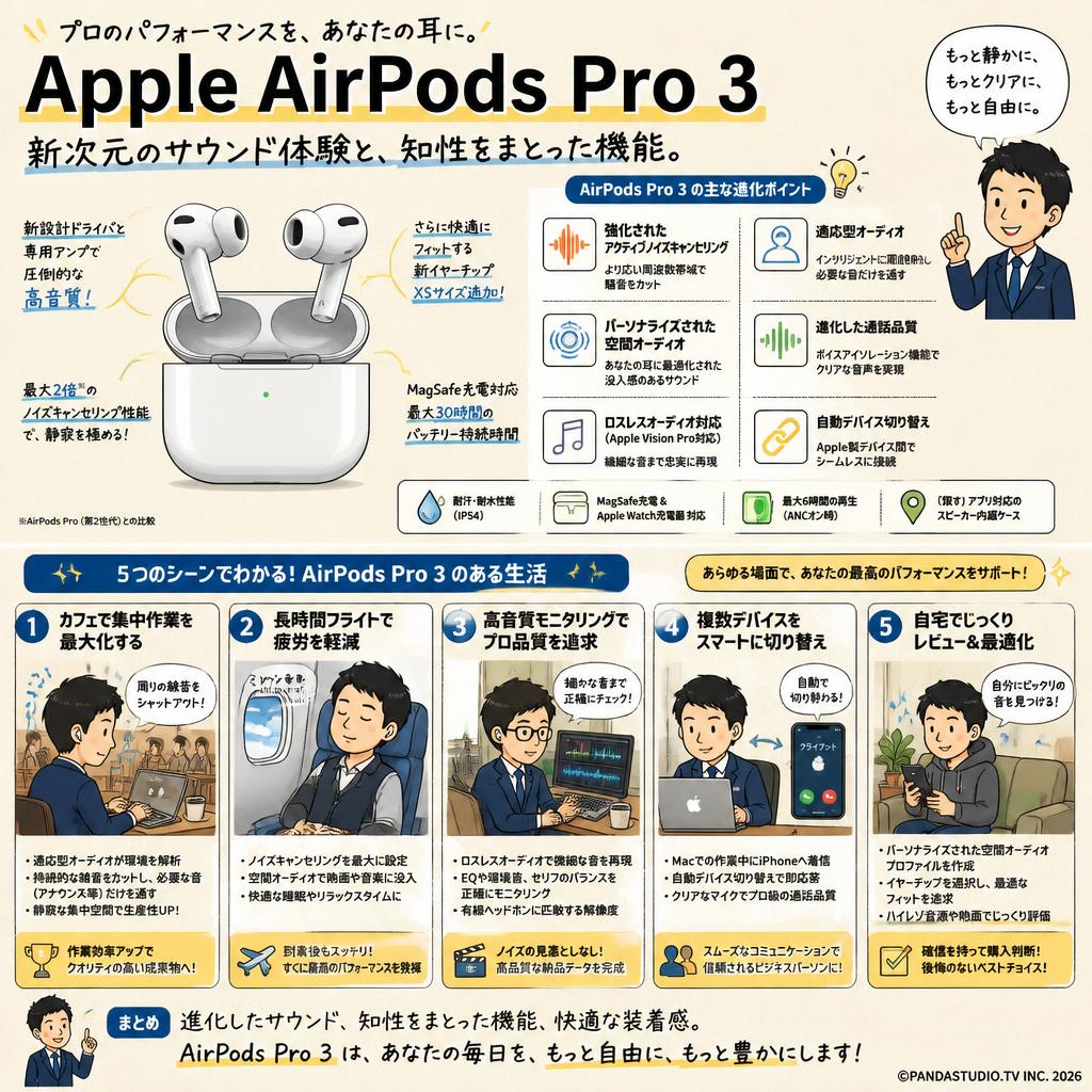 Apple AirPods Pro 3 用途