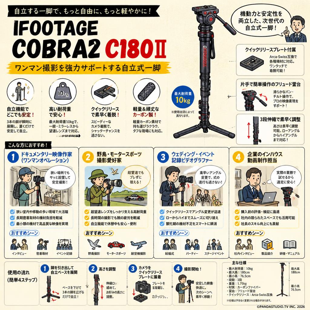 IFOOTAGE COBRA2 C180II おもな対象のお客様