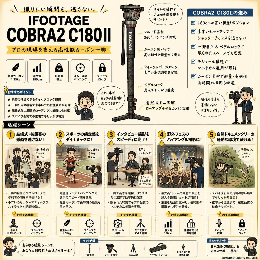 IFOOTAGE COBRA2 C180II 用途