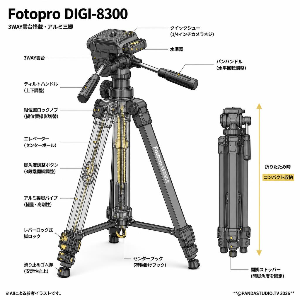 Fotopro DIGI-8300 スペック
