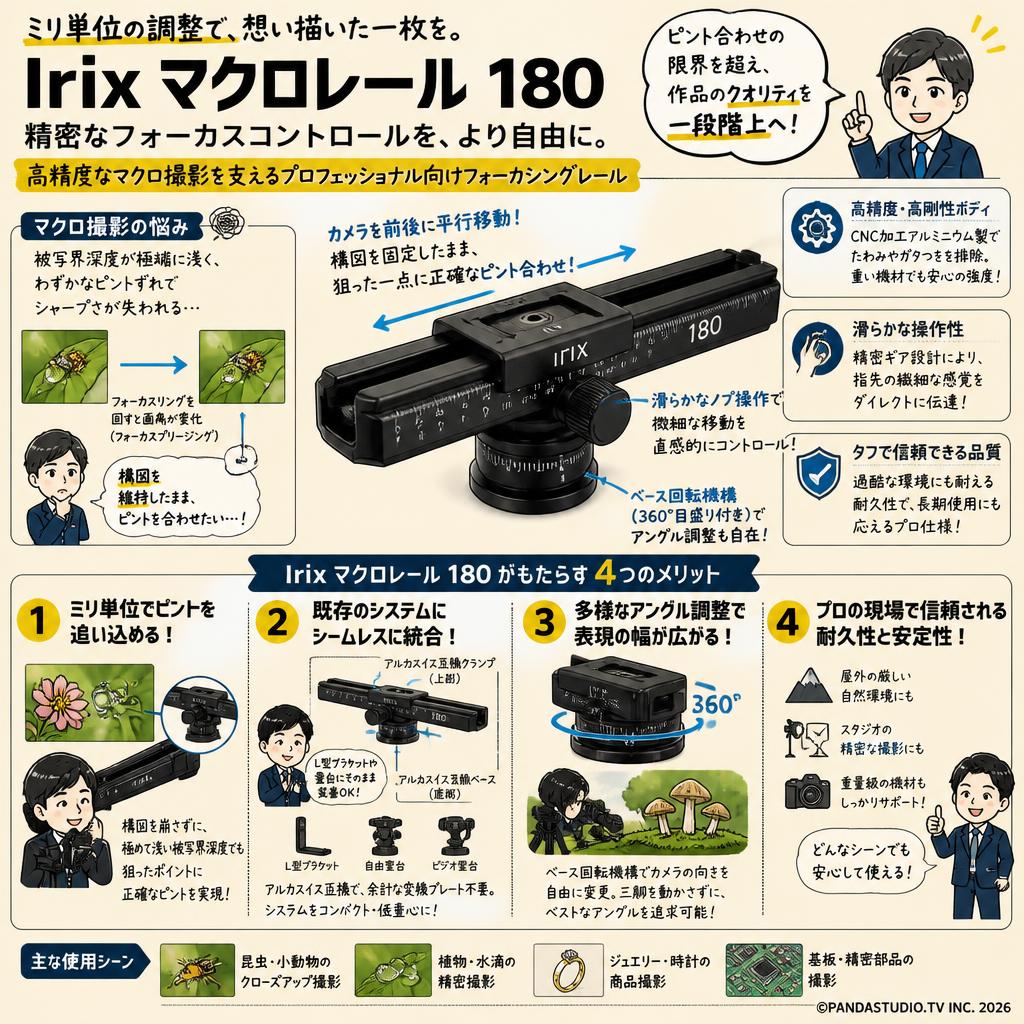 Irix マクロレール 180 概要