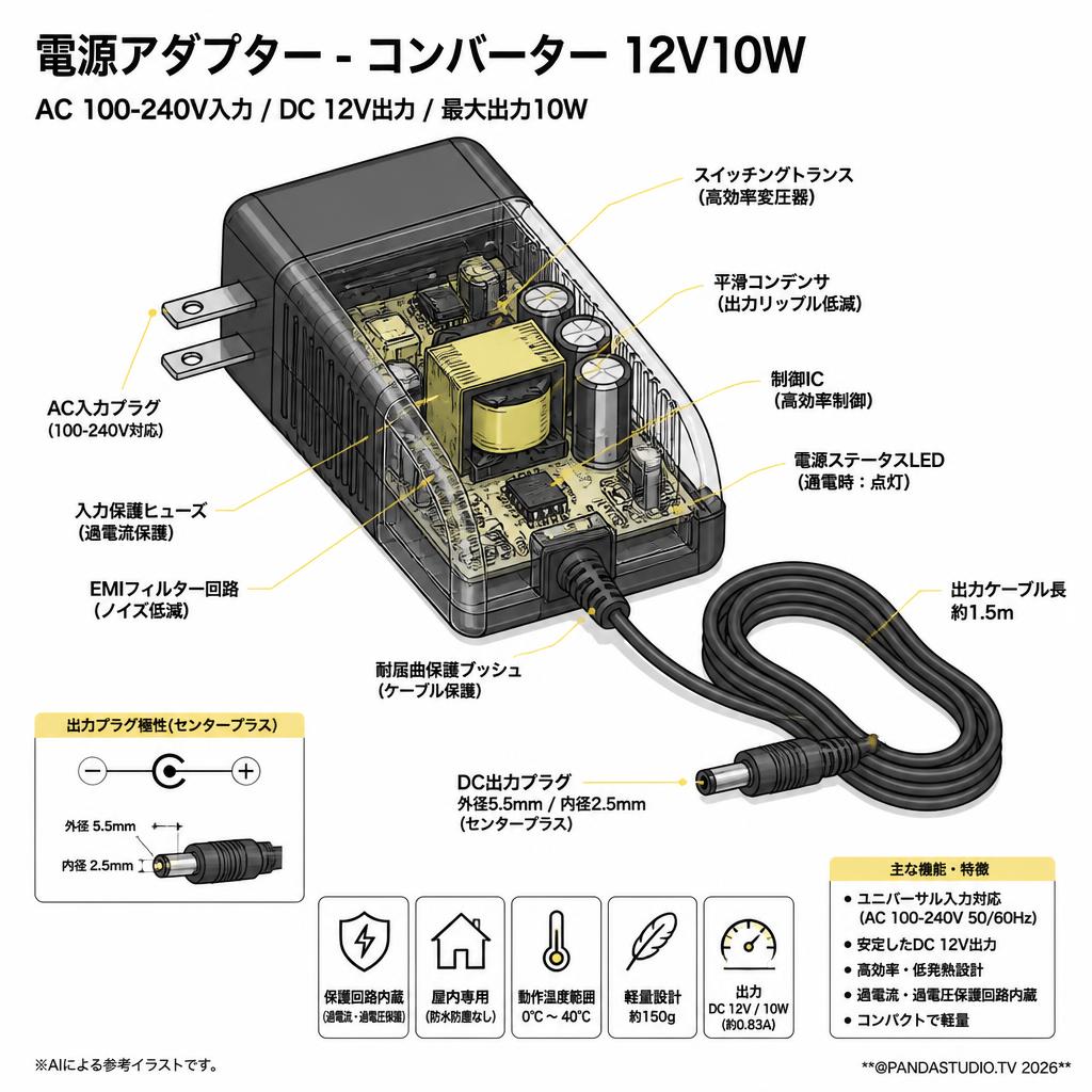 Power Supply - Converters 12V10W スペック