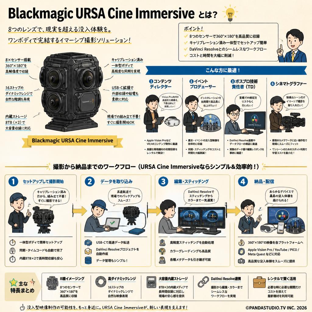 Blackmagic URSA Cine Immersive おもな対象のお客様