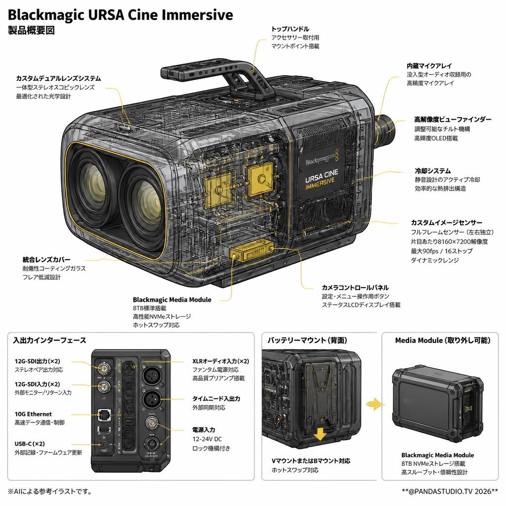 Blackmagic URSA Cine Immersive スペック