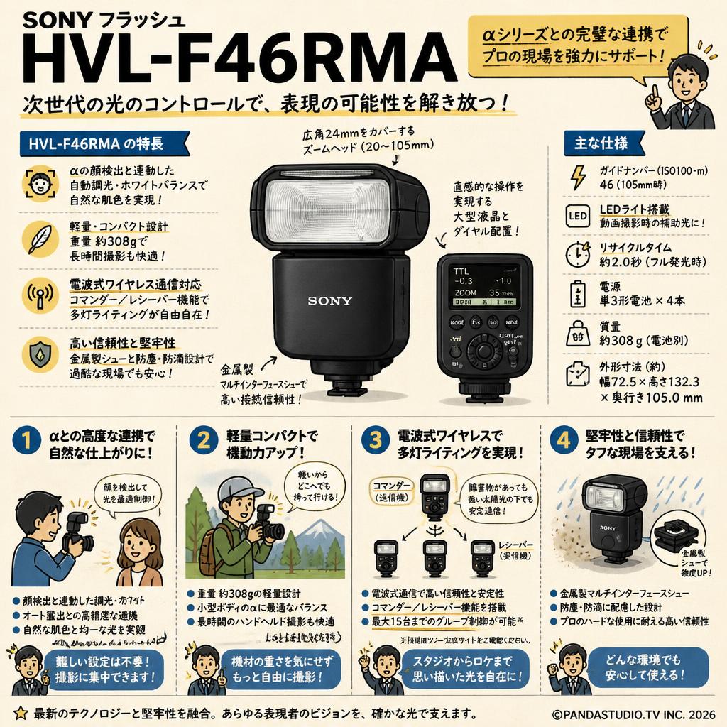 SONY フラッシュ HVL-F46RMA 概要