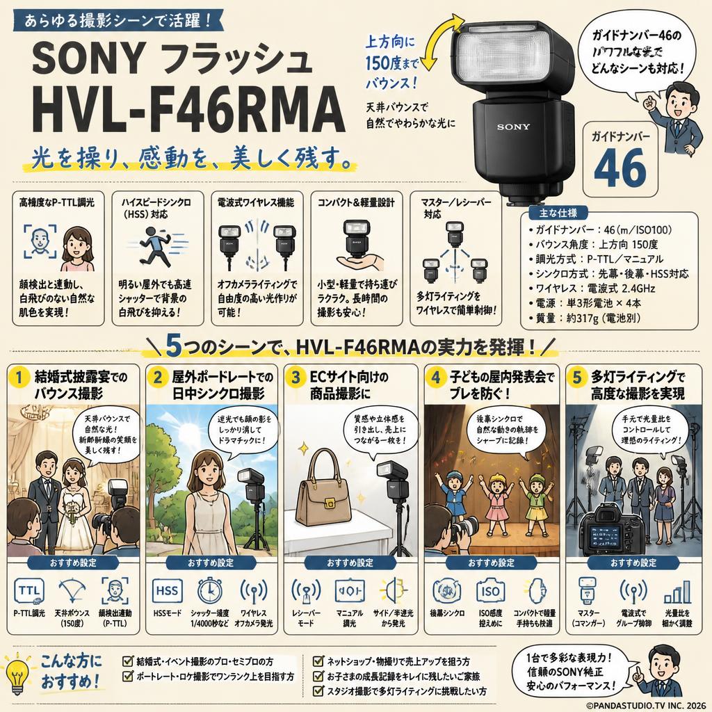 SONY フラッシュ HVL-F46RMA 用途