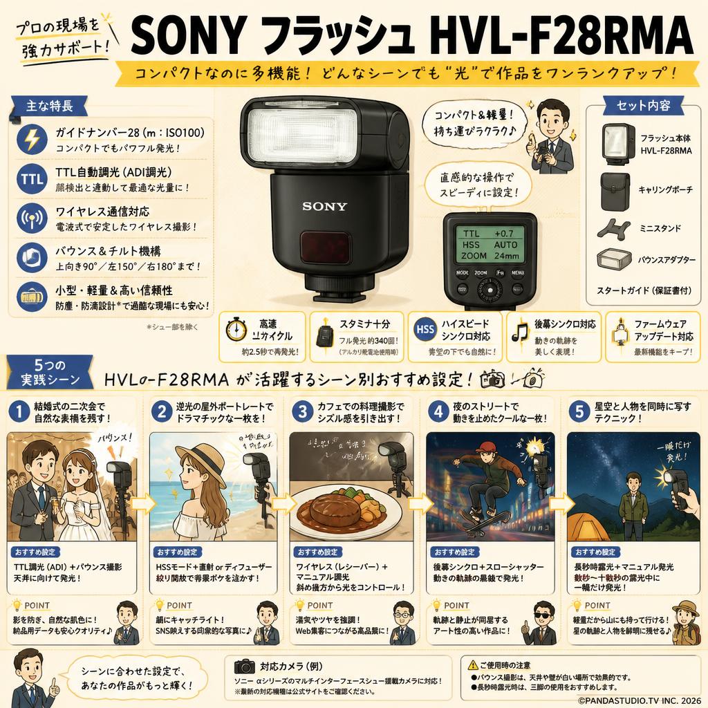 SONY フラッシュ HVL-F28RMA 用途