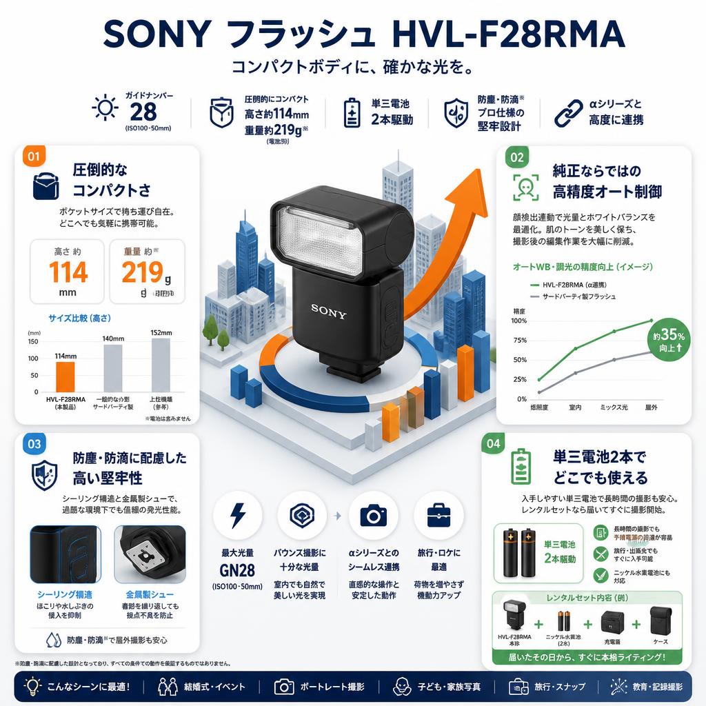 SONY フラッシュ HVL-F28RMA セールスポイント