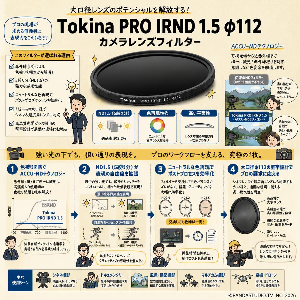 Tokina PRO IRND 1.5 φ112 カメラレンズフィルター 概要