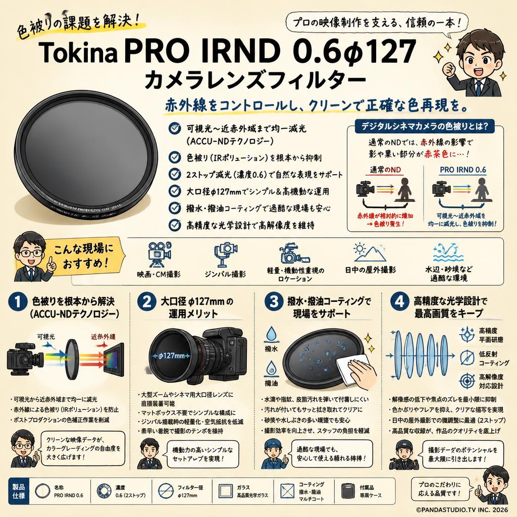 Tokina PRO IRND 0. 6φ127  カメラレンズフィルター 概要