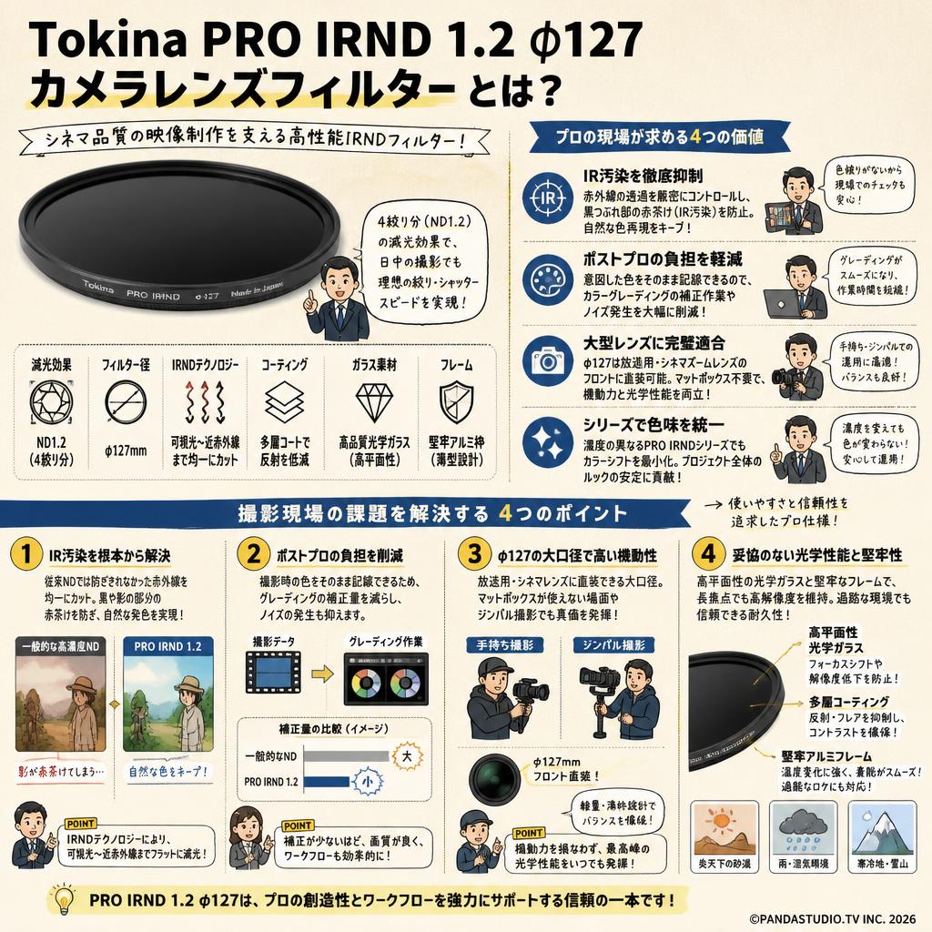 Tokina PRO IRND 1.2 φ127 カメラレンズフィルター 概要