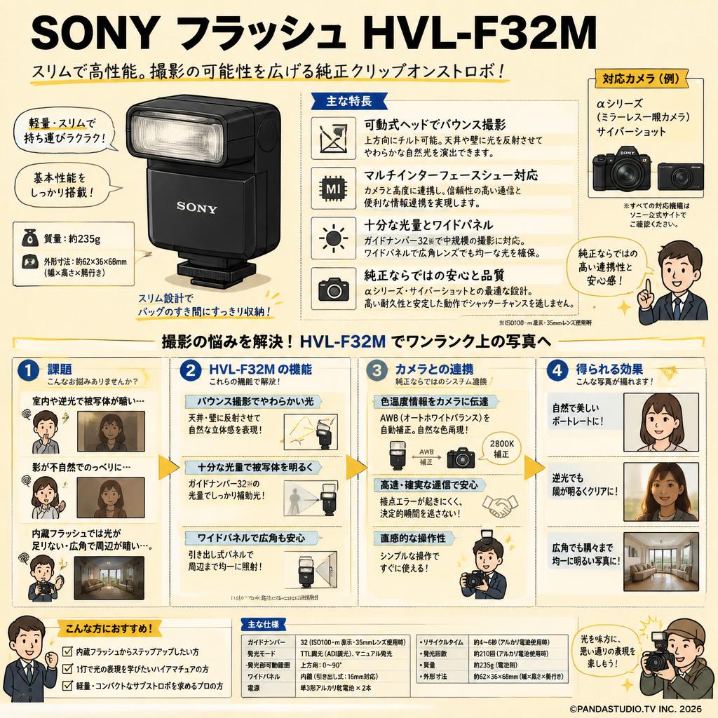 SONY フラッシュ HVL-F32M 概要