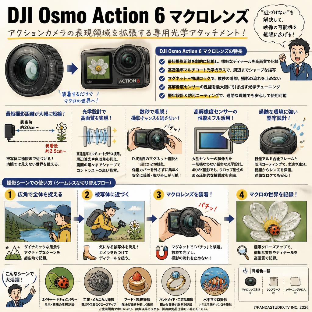 DJI Osmo Action 6 マクロレンズ 概要