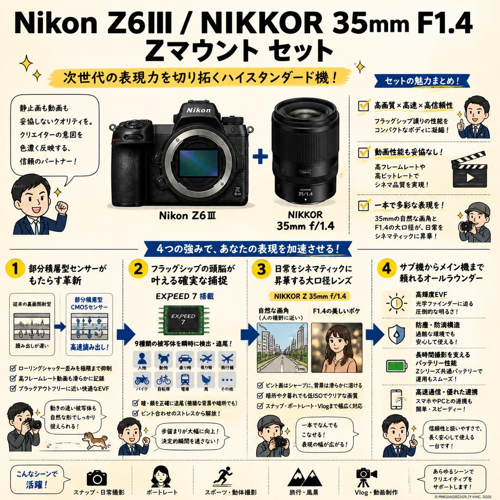 Nikon Z6III / NIKKOR 35mm F1.4 Zマウント セット 概要