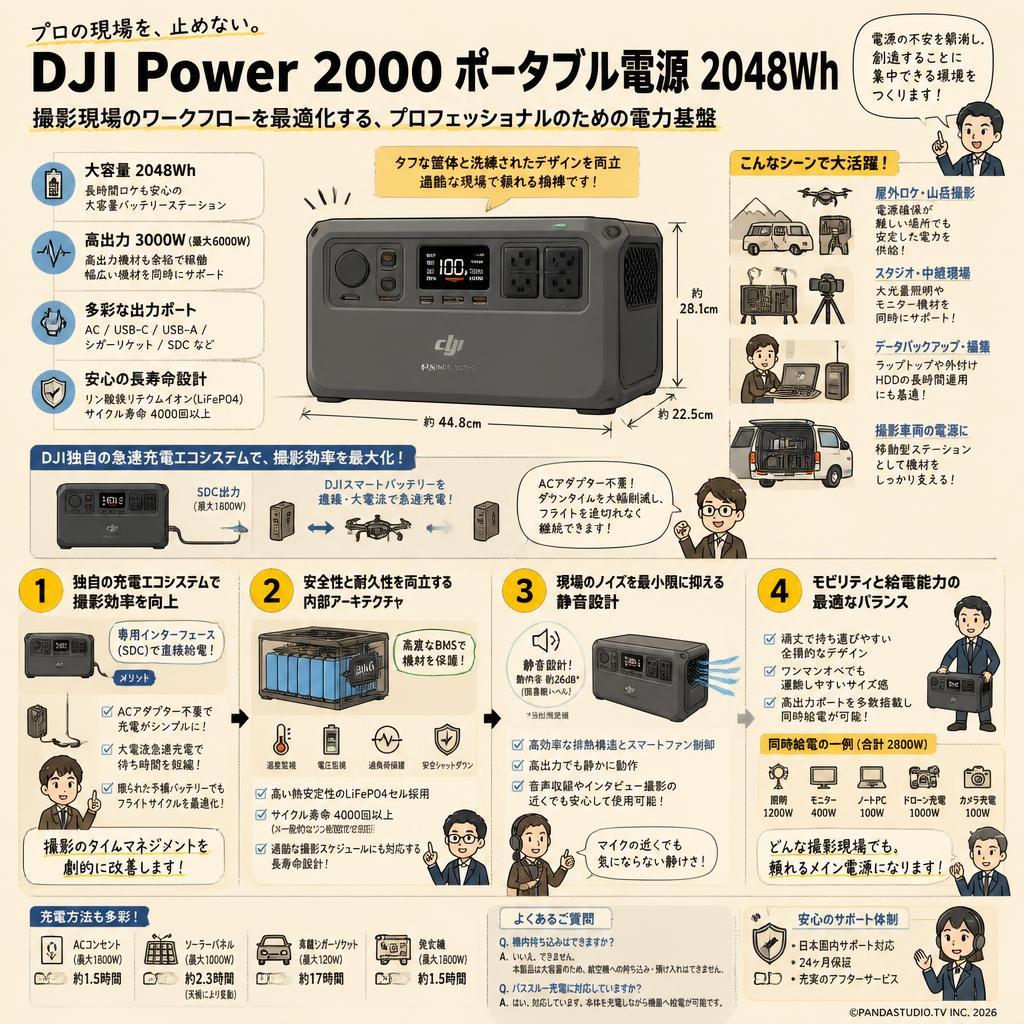 DJI Power 2000 ポータブル電源 2048Wh 概要