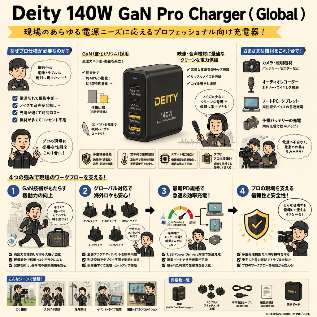 Deity 140W GaN Pro Charger ( Global ) 概要
