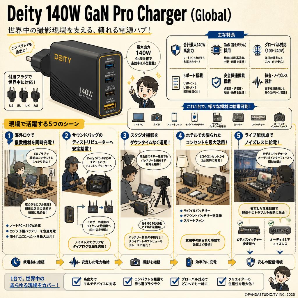 Deity 140W GaN Pro Charger ( Global ) 用途