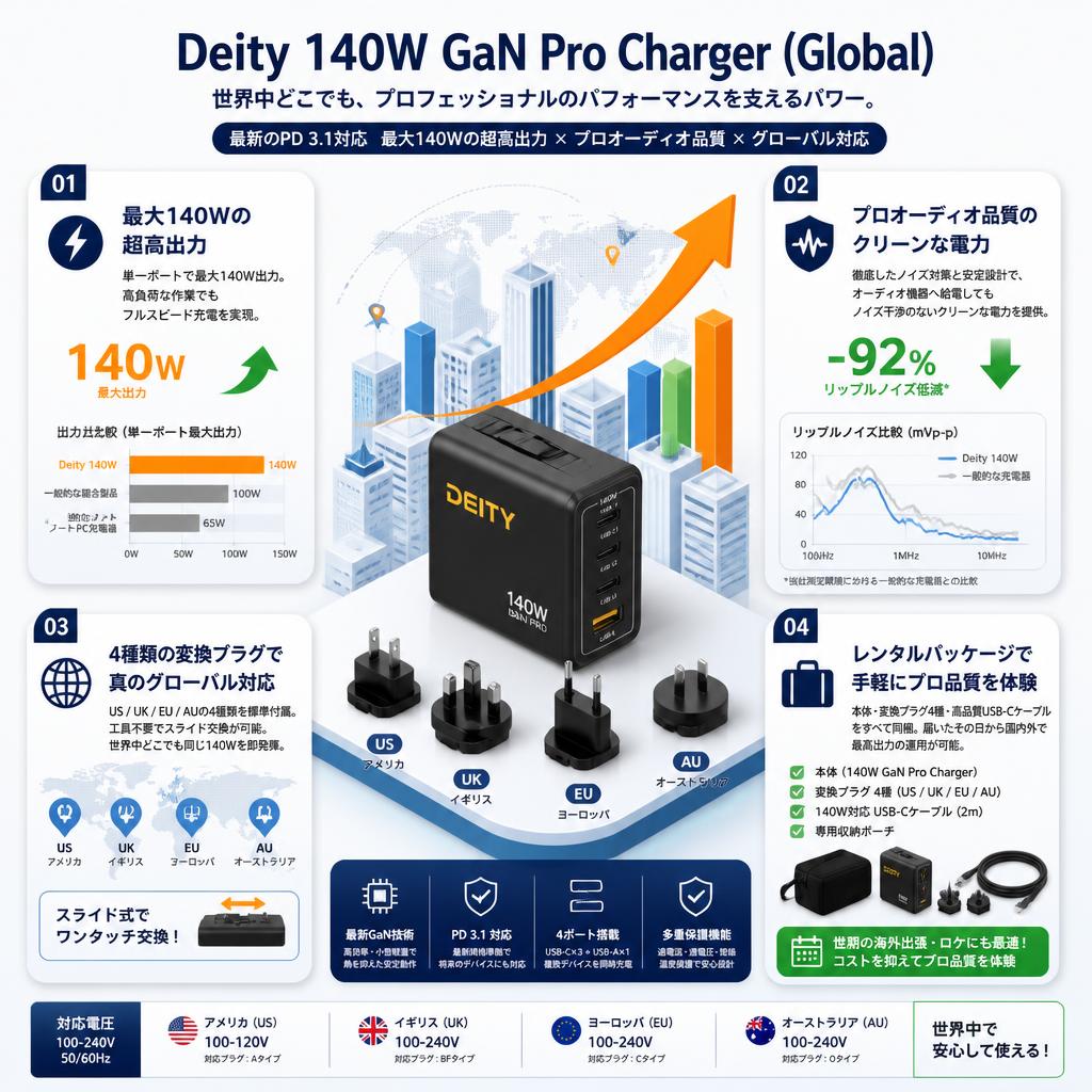 Deity 140W GaN Pro Charger ( Global ) セールスポイント