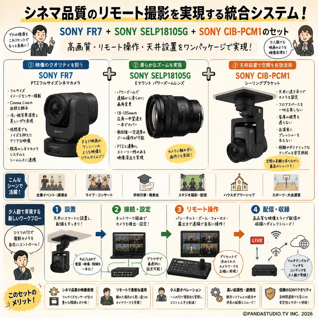 SONY FR7 + SONY SELP18105G + SONY CIB-PCM1のセット 概要