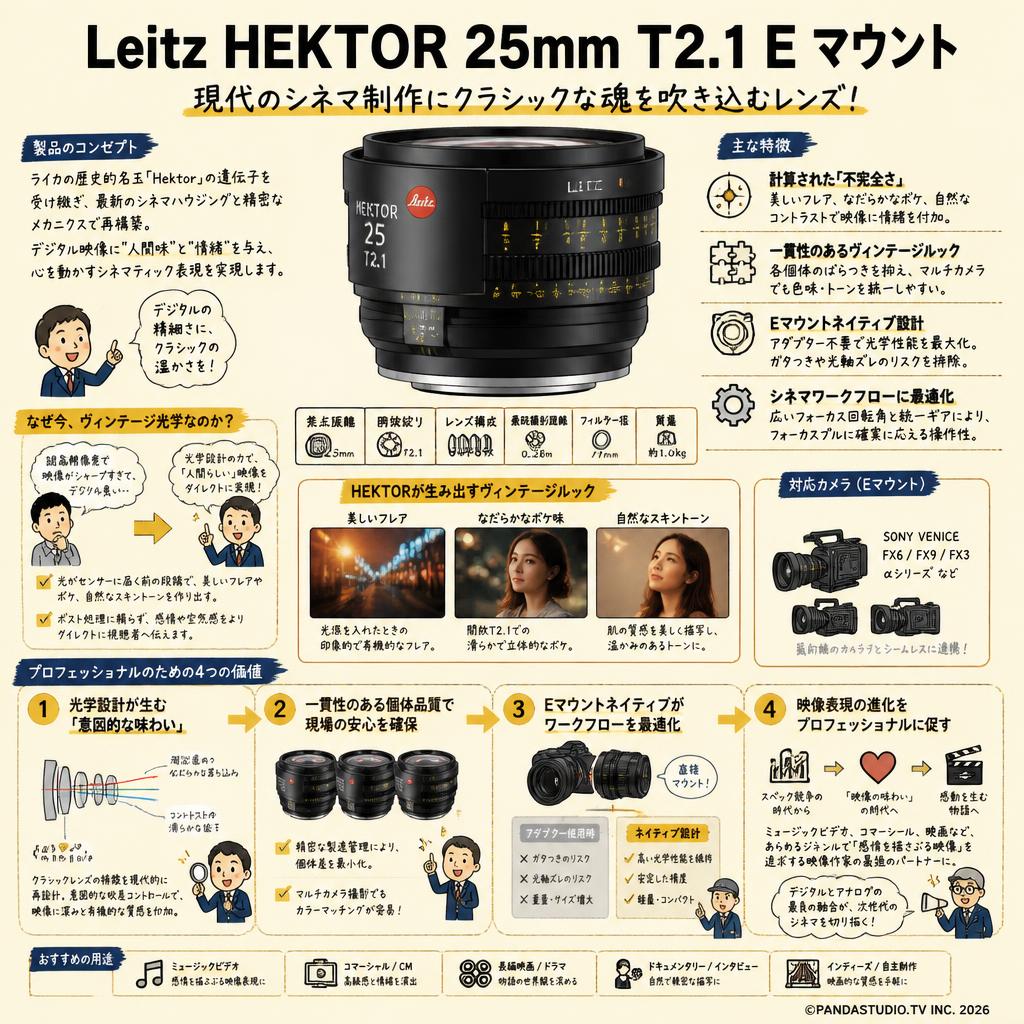 Leitz HEKTOR 25mm T2.1 E マウント 概要