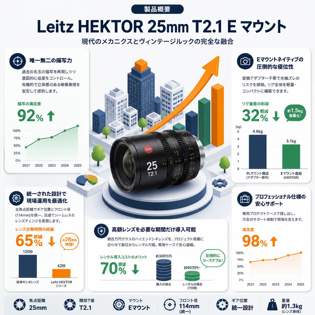 Leitz HEKTOR 25mm T2.1 E マウント セールスポイント